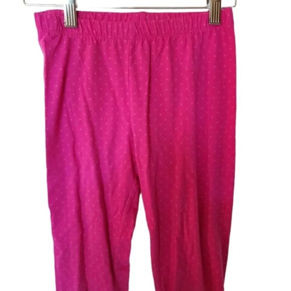 Gymboree Cosmic Club Pink Polka‎ Dot Eyelash Leggings size 10 12 Years Kids Girl